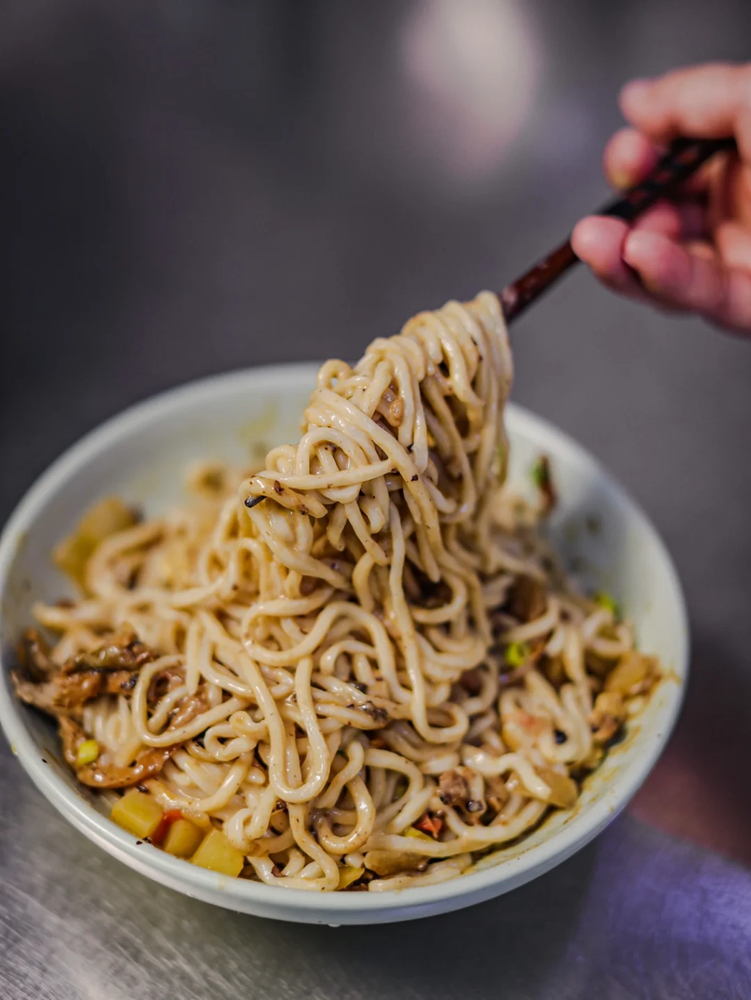 坚持做1000种面不重样（111）豆豉麻酱榨菜面