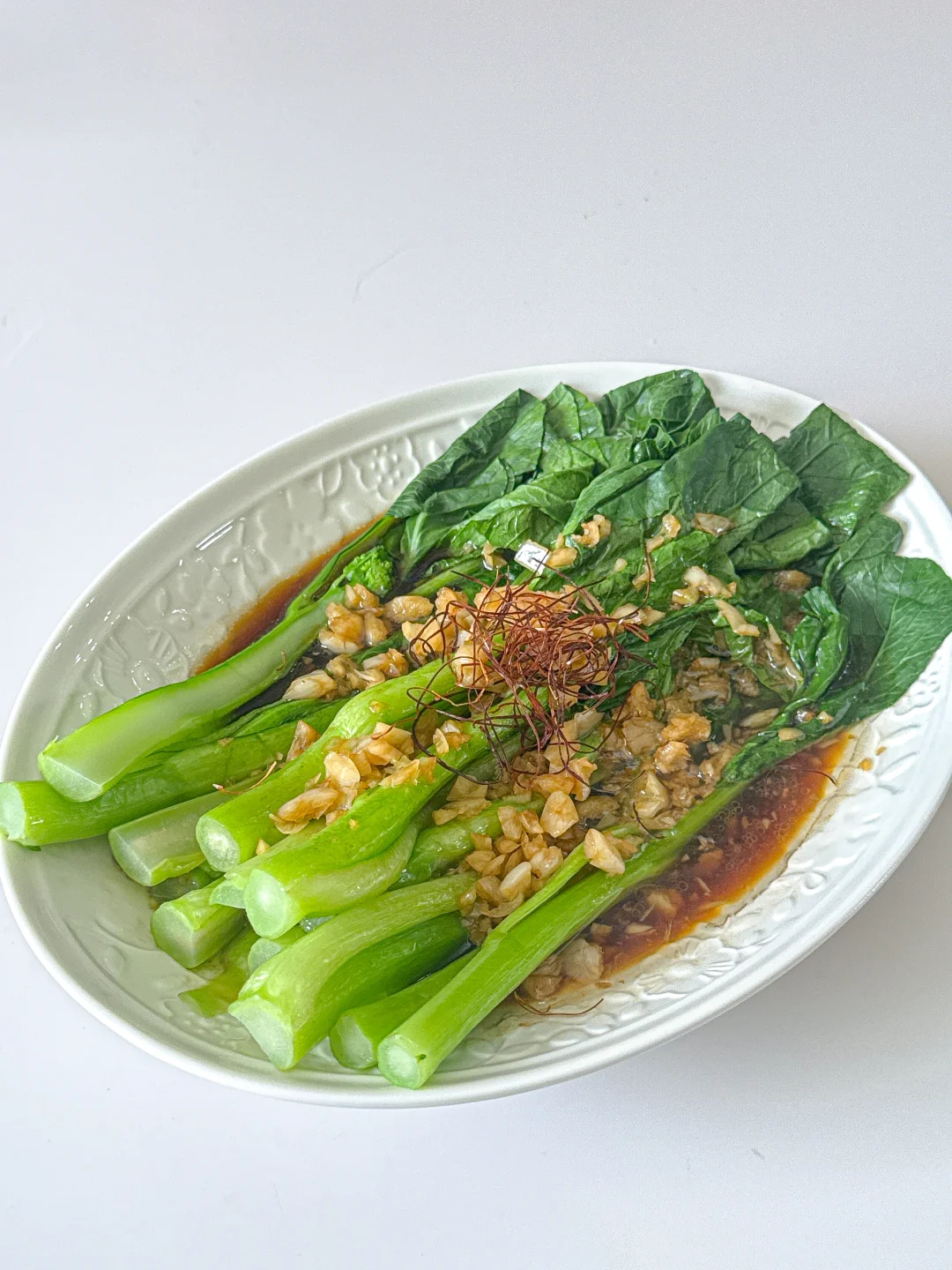 🥬白灼菜心！翠绿脆嫩比肉还抢手