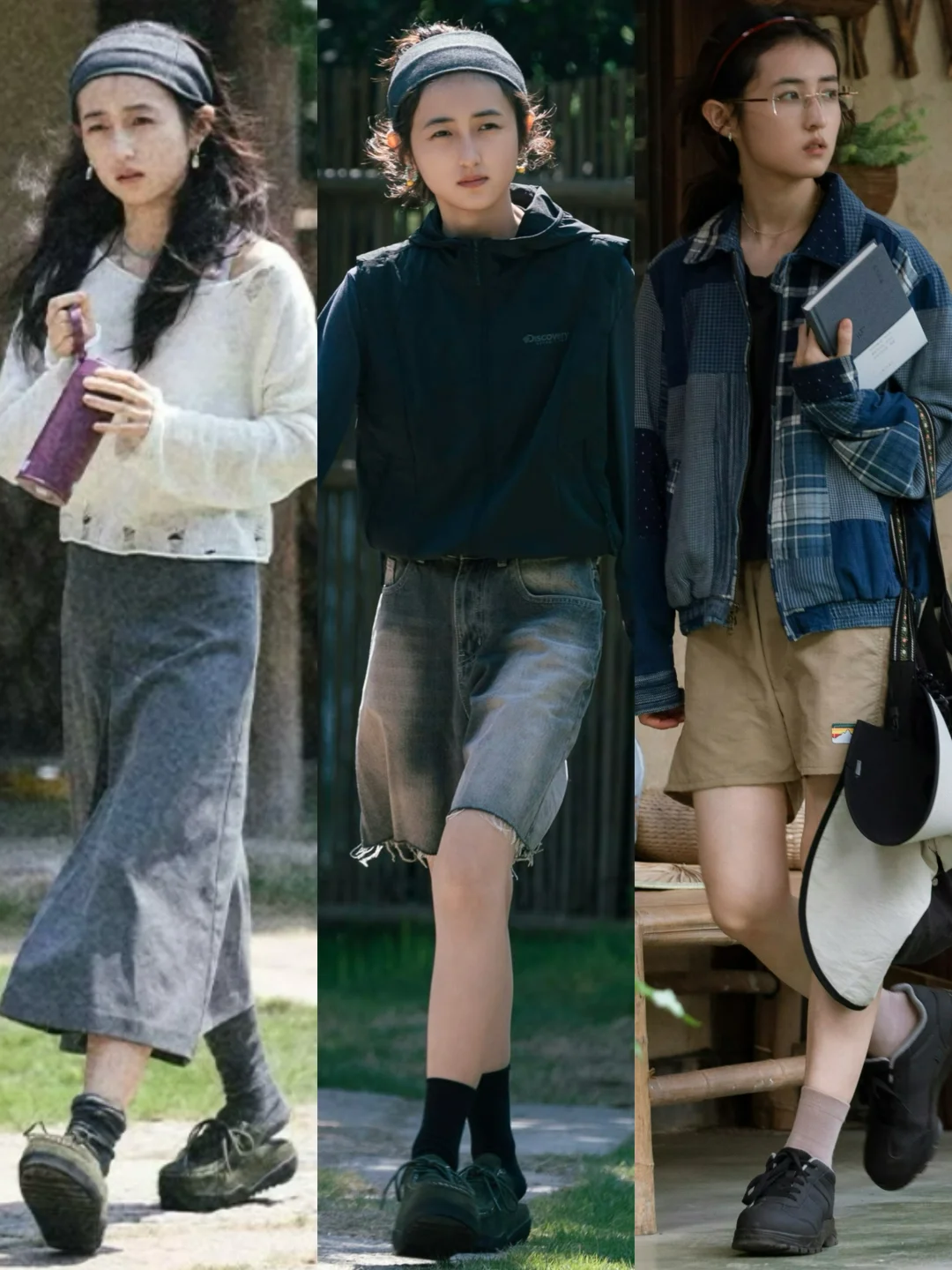 张子枫《向往的生活》18套穿搭，文艺少年感美！