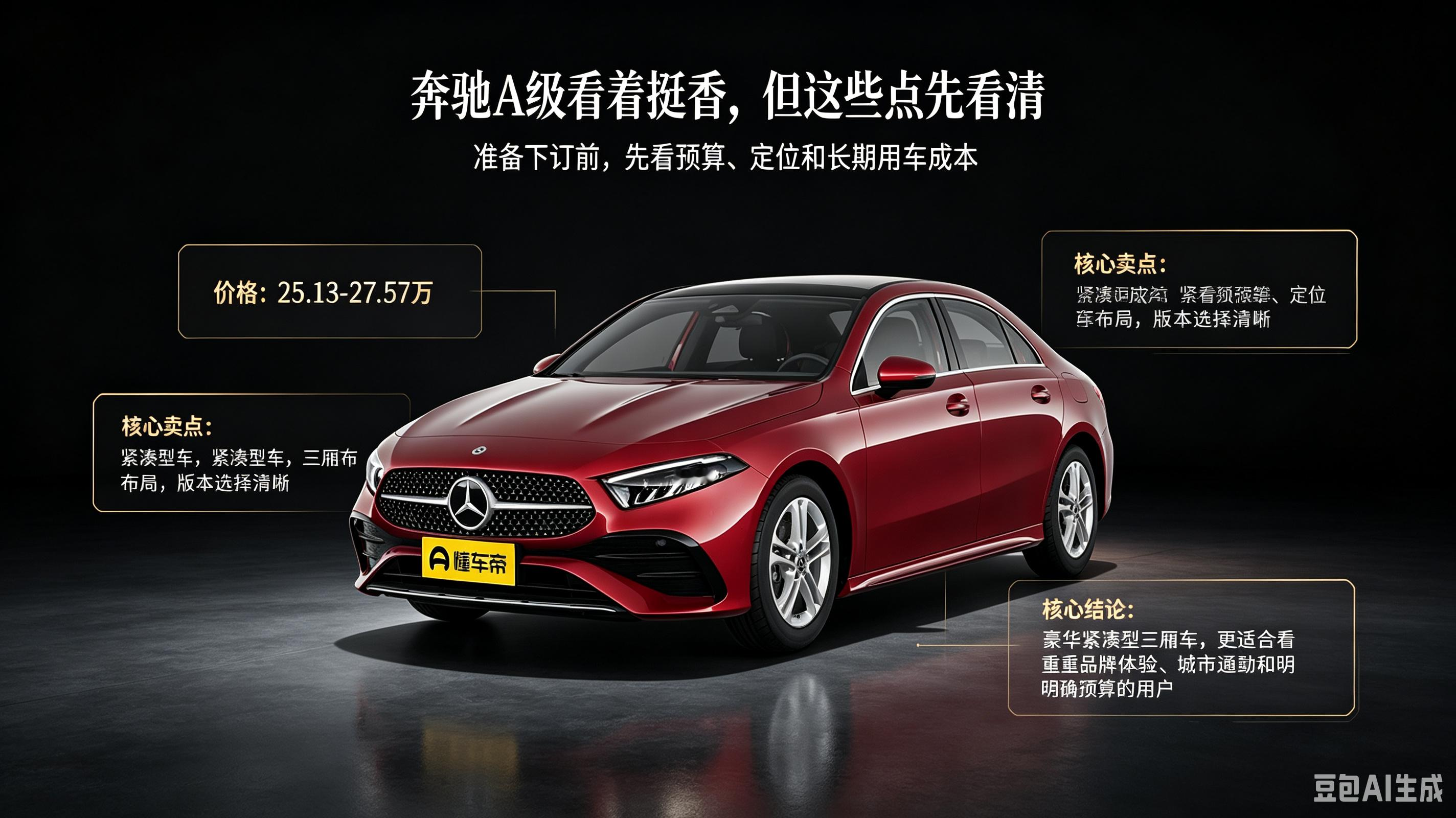 奔驰A级看着香，这些点先看清