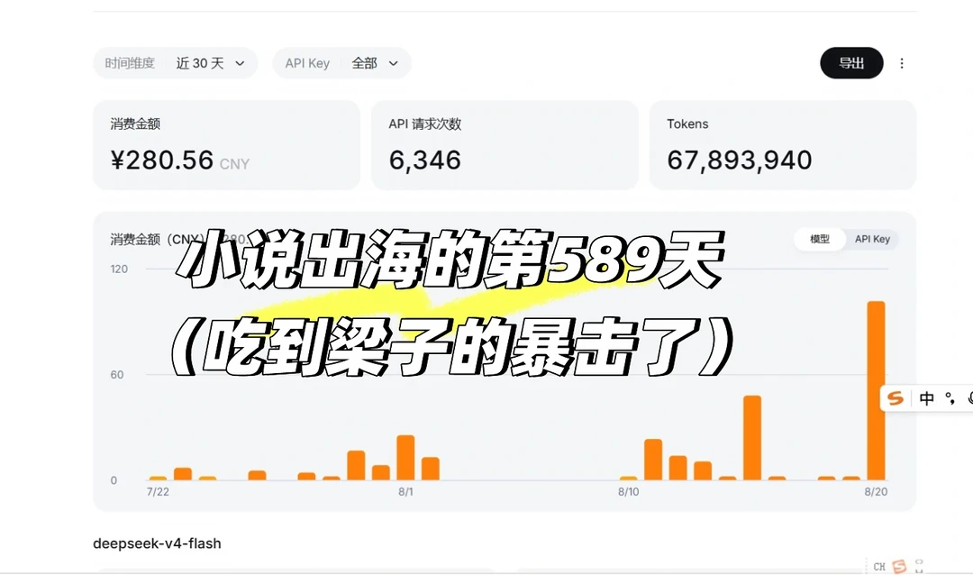 小说出海589天（吃到梁子的暴击了）