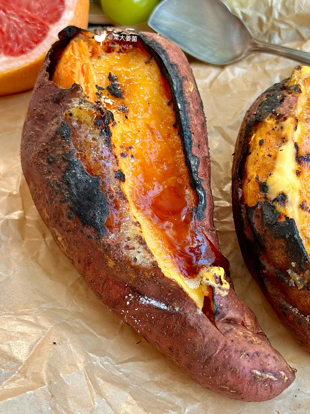 古法过冬多吃根茎类食材🍮红薯焦糖布蕾🍯