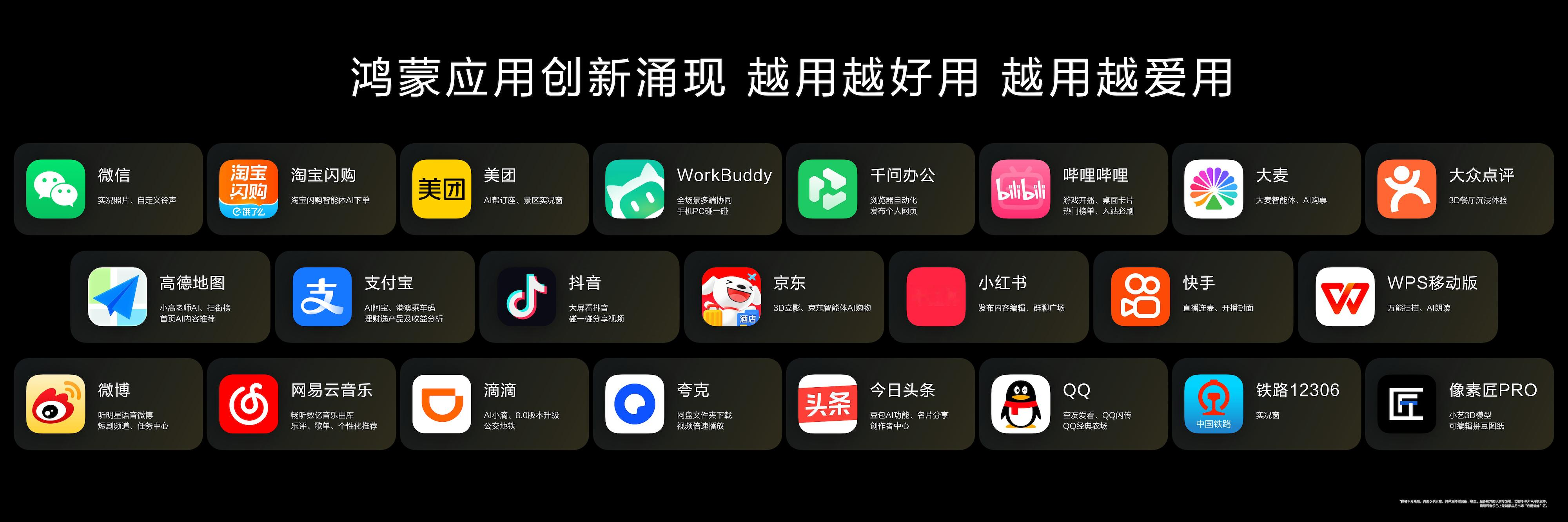 9月7日，华为正式发布HarmonyOS 7，鸿蒙应用体验从“能用”走向“成熟好用”的变化值得关注。

最大看点，是小艺从语音助手进化为系统级智能体——可感知200余项系统级用户数据，可调用2100余项系统能力，在跨端协作、出行预约等复杂任务中自主执行。智能不再是单点功能，而成为系统的底层逻辑。