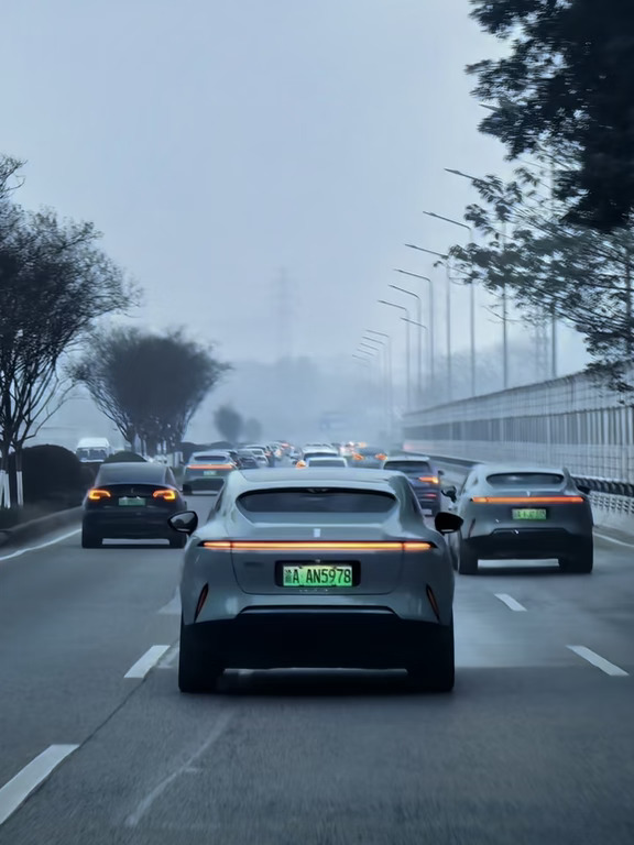 3️⃣台雾绿阿维塔11同框