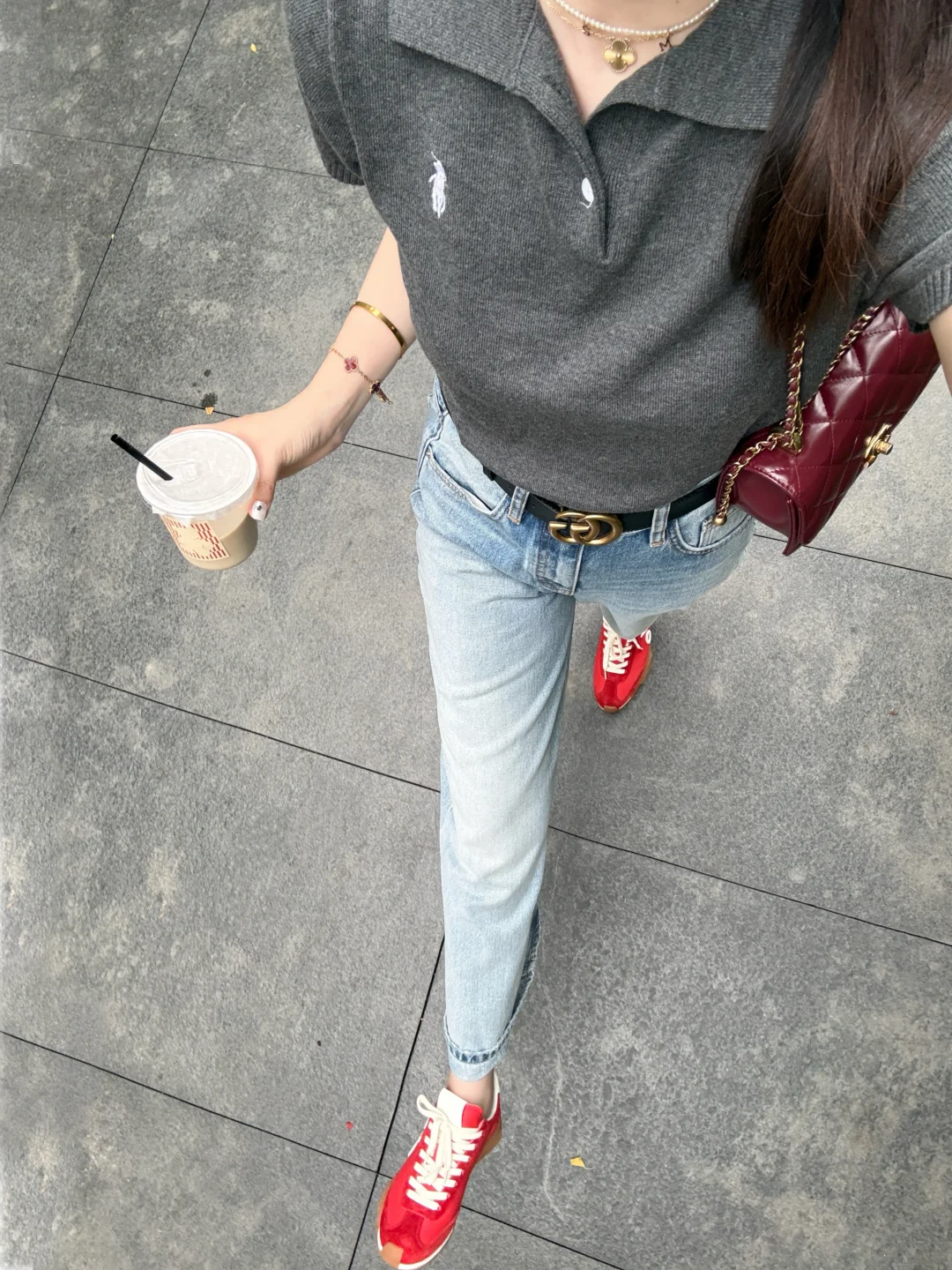 上班就要舒服又漂亮🍎Polo衫配牛仔裤太爱啦