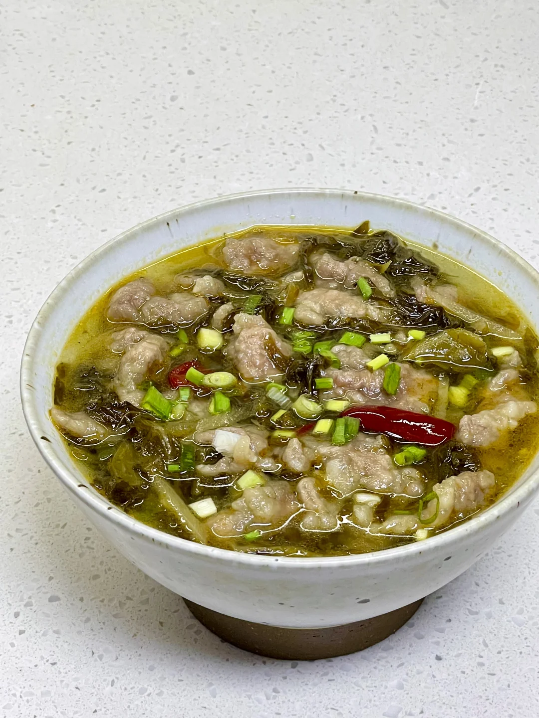 巨巨巨开胃的酸菜滑肉汤，附详细做法～