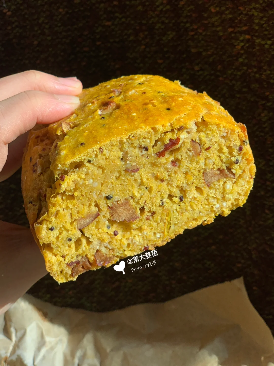 放心，是好吃的减脂面包！！🎃南瓜杂粮磅面包