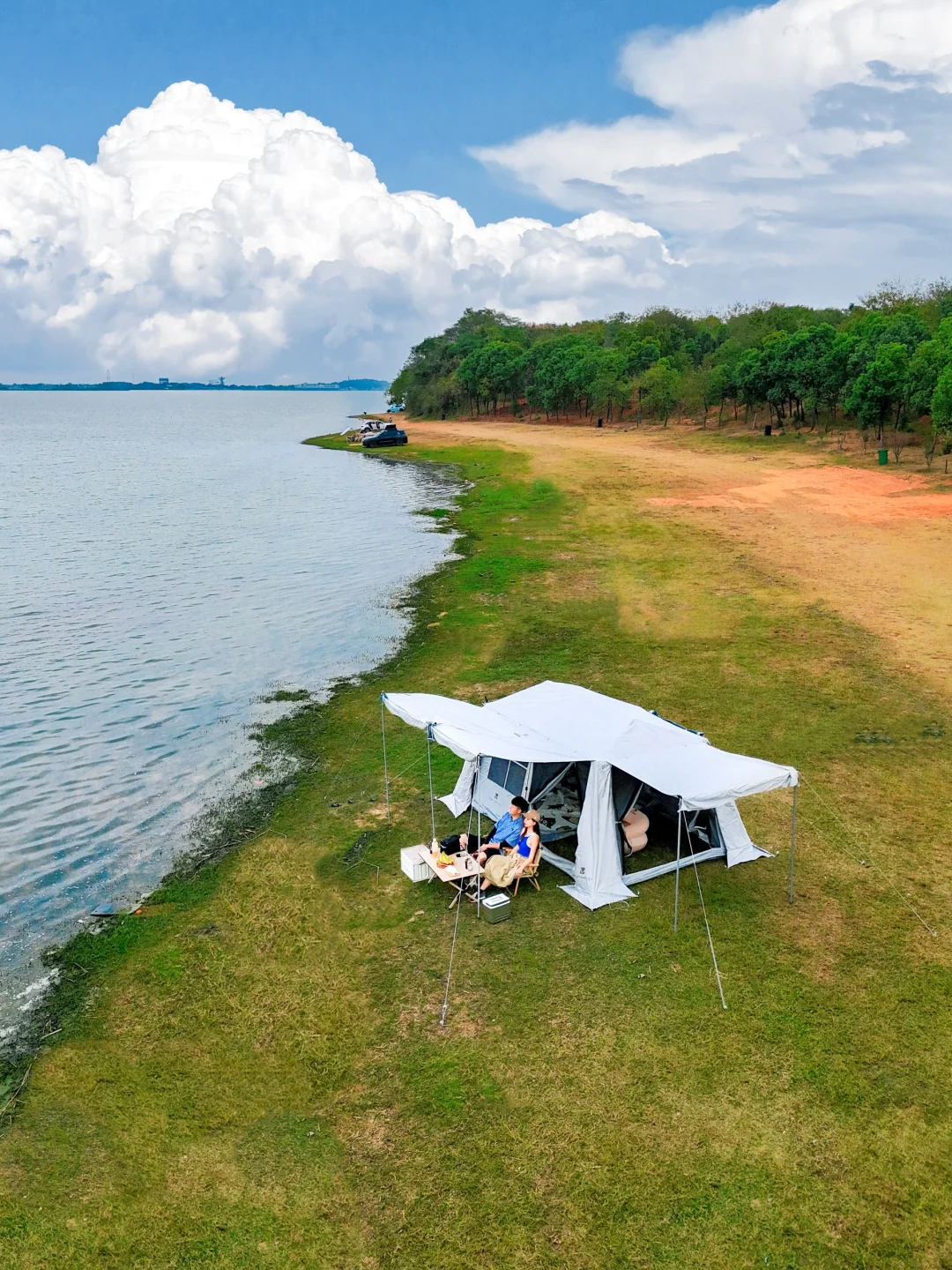 武汉1h🌊绝美“海边”被问爆的秋日露营天花板