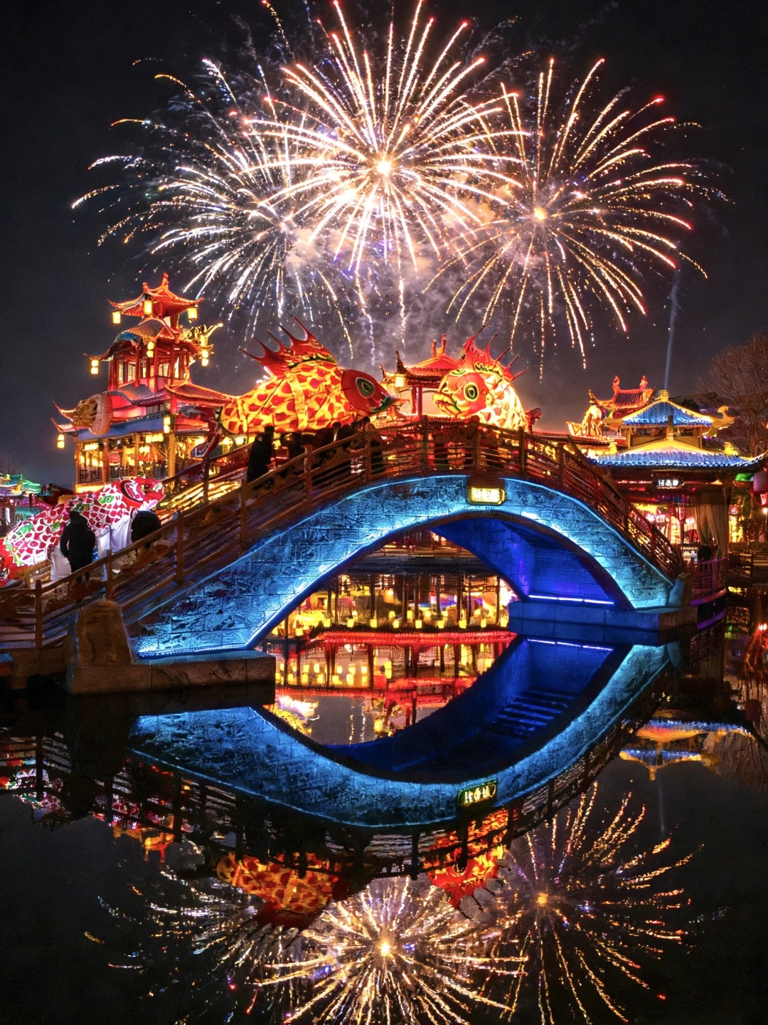 不是徽州，在安吉‼️一夜鱼龙舞美疯了‼️