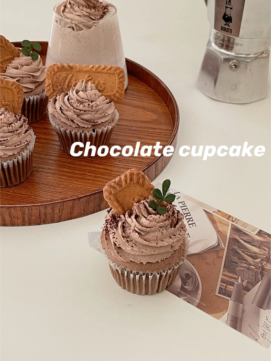 🤎可可戚风杯子蛋糕｜坚果可可味的圣诞🍫