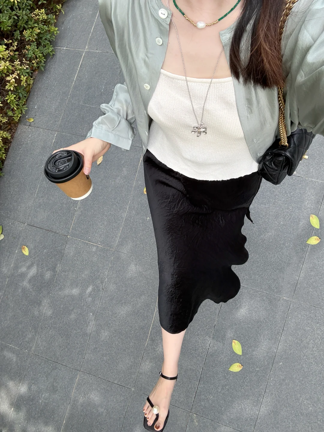 春夏老钱感通勤🍈法式衬衫配半裙一键封神叭