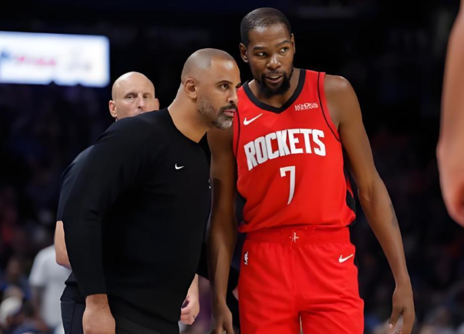 杜兰特穿火箭球衣首发？别傻了！乌度卡把这支队，当成了活生生的“季后赛考...