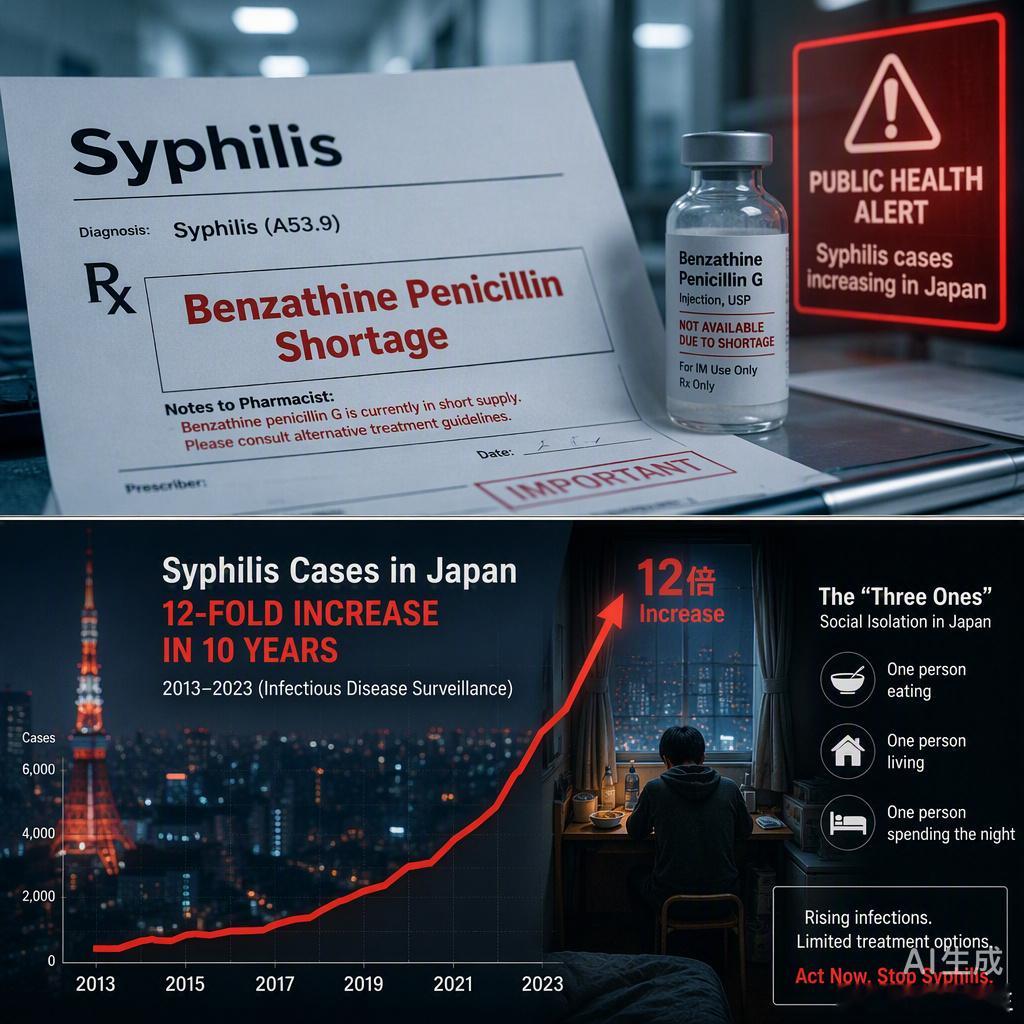 扩散周知！日本梅毒病例12年暴涨超12倍，专家提到的“三个一”——
一人食、一人居、一夜清。当人际关系极度原子化，身体有时就成了唯一的慰藉出口，甚至是换取经济利益的“最后货币”。

作为医生，我常跟姐妹们说，身体是诚实的。当你长期处于孤立无援的状态，免疫力防线本就在承压，再叠加高危行为 ​