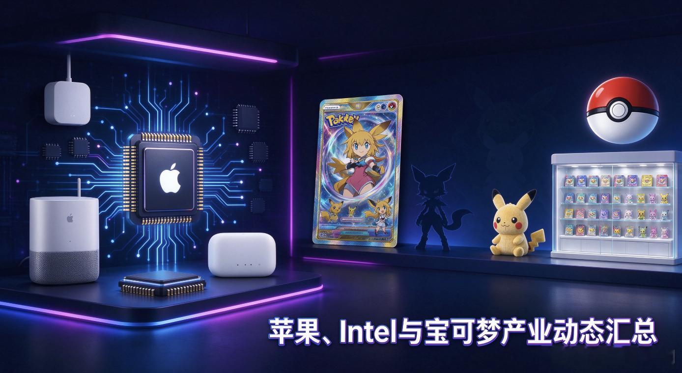 苹果智能家居新品将至 Intel 与宝可梦渠道消息流出

消费电子行业新品规划、芯片平台验证、IP衍生品渠道布局，一直是产业与消费市场共同关注的方向。近期多条来自海外媒体、行业认证库的消息陆续流出，覆盖智能家居硬件、新一代处理器平台以及IP周边线上渠道传闻。

一、苹果智能家居硬件新品规划，AI  ​