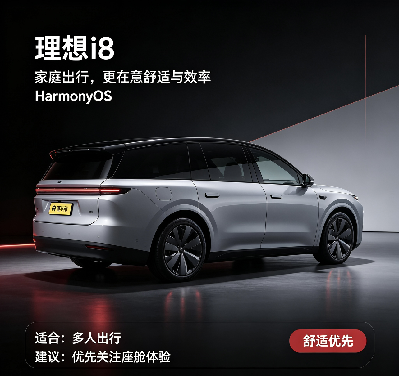 理想i8，家用纯电大空间选手