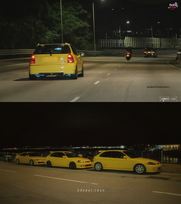 💛三輛Honda TypeR同時出現會…