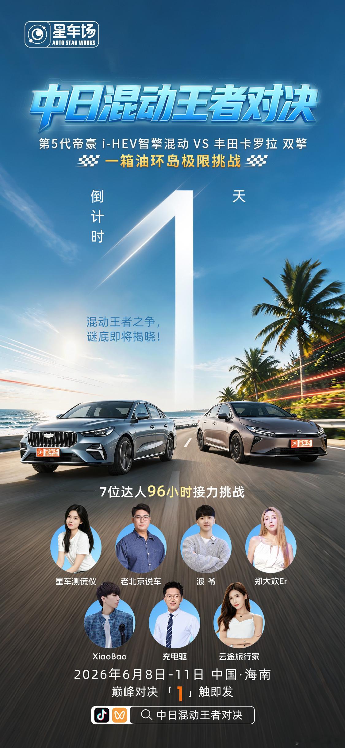 中国混动对战日系老将 -HEV智擎混动 VS  7位达人96小时接力 ...