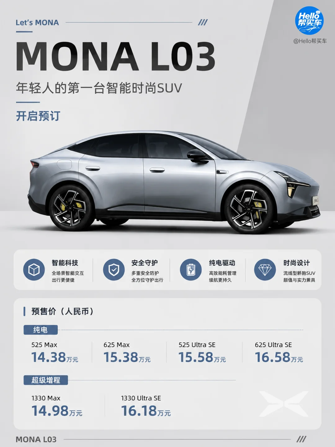 预售即爆单！小鹏 MONA L03 成顶流
