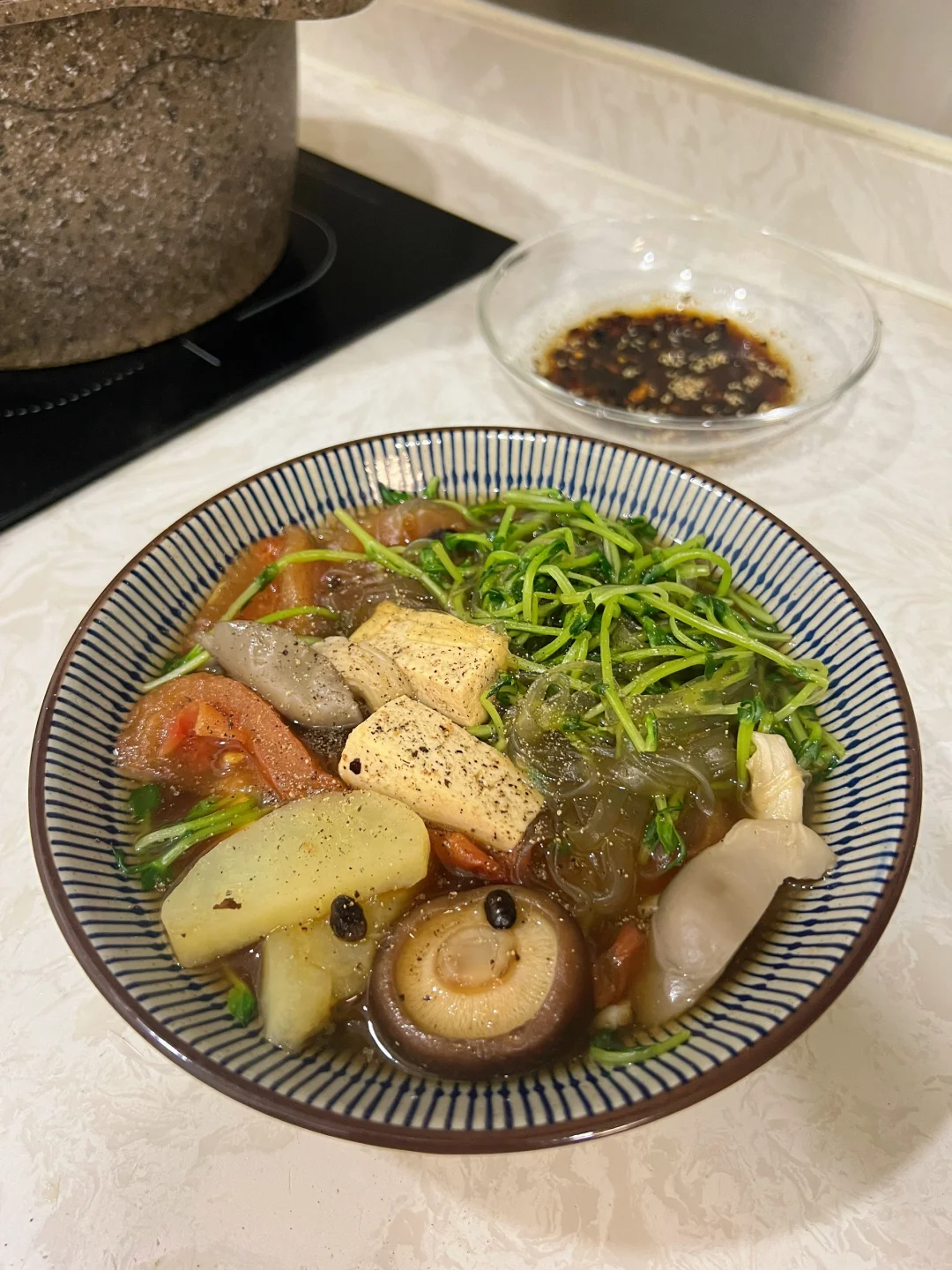 一碗水煮菜🍲、简单好吃！