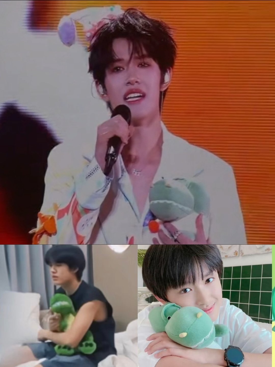 小恐龙也是极极长大的见证😭😭 ​