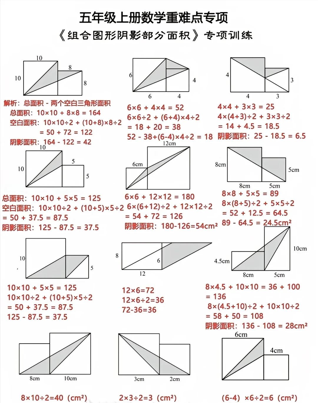 阴影面积是多少