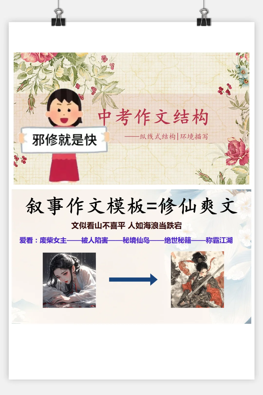 纵线式作文结构：作文邪修