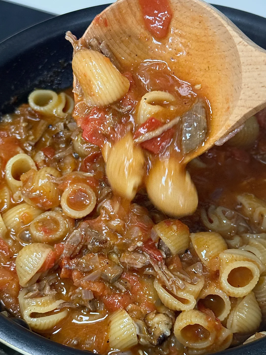 一步即✅一锅出巨浓稠好吃的🍅牛肉意面🍝