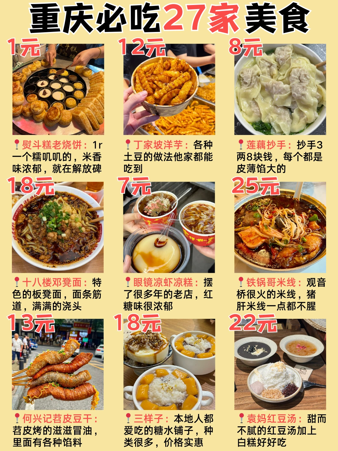 本地人总结的🌈重庆美食超全指南
