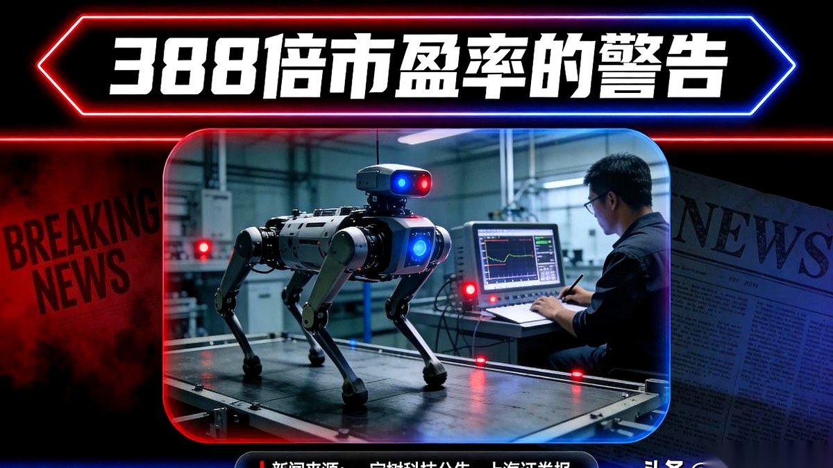 三天暴涨近三成，市值冲回两千亿以上，宇树科技的高管们却在深夜紧急按下了暂停键。
一纸异常波动公告直接砸向盘面：市盈率接近四百倍，比行业平均水平高出近十倍，商业化还在早期，大家千万别盲目追高。
外面的人抢着往里冲，里面的人却忙着往外劝。
公告里的事实很硬：高管和股东一股都没买，公司业务没有任何突然变好