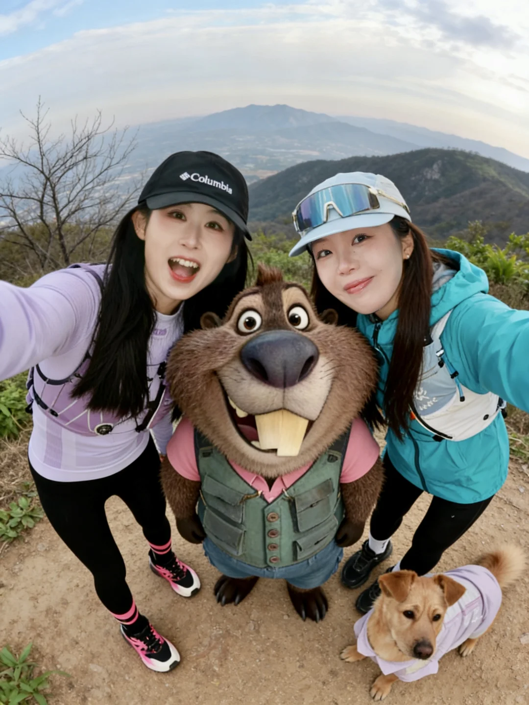 和疯狂动物城2里的大博主🦫一起越野跑啦！！