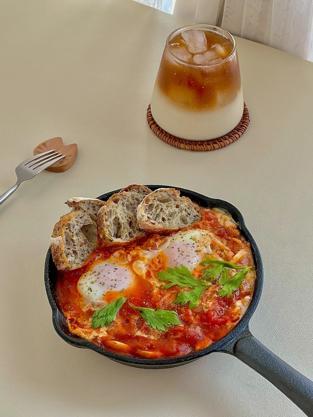 ☀️低脂美味北非蛋不许你们没吃过｜太费法棍