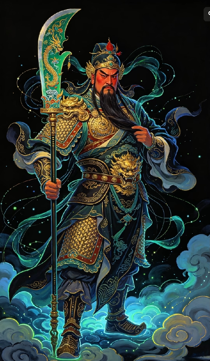 一组三国名将关羽的图片