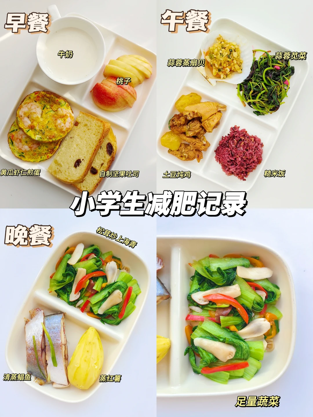 慢慢突破｜已瘦13斤｜小学生墨墨的减肥记录