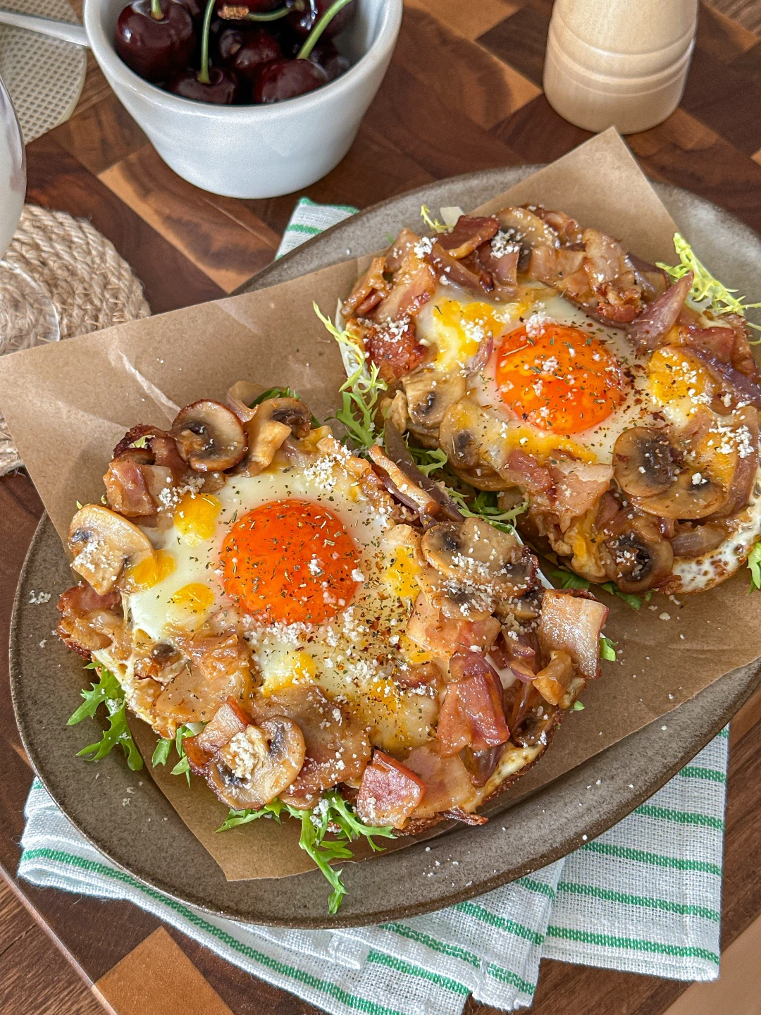 分享一个无敌好吃的菌菇培根🥓三明治❗️