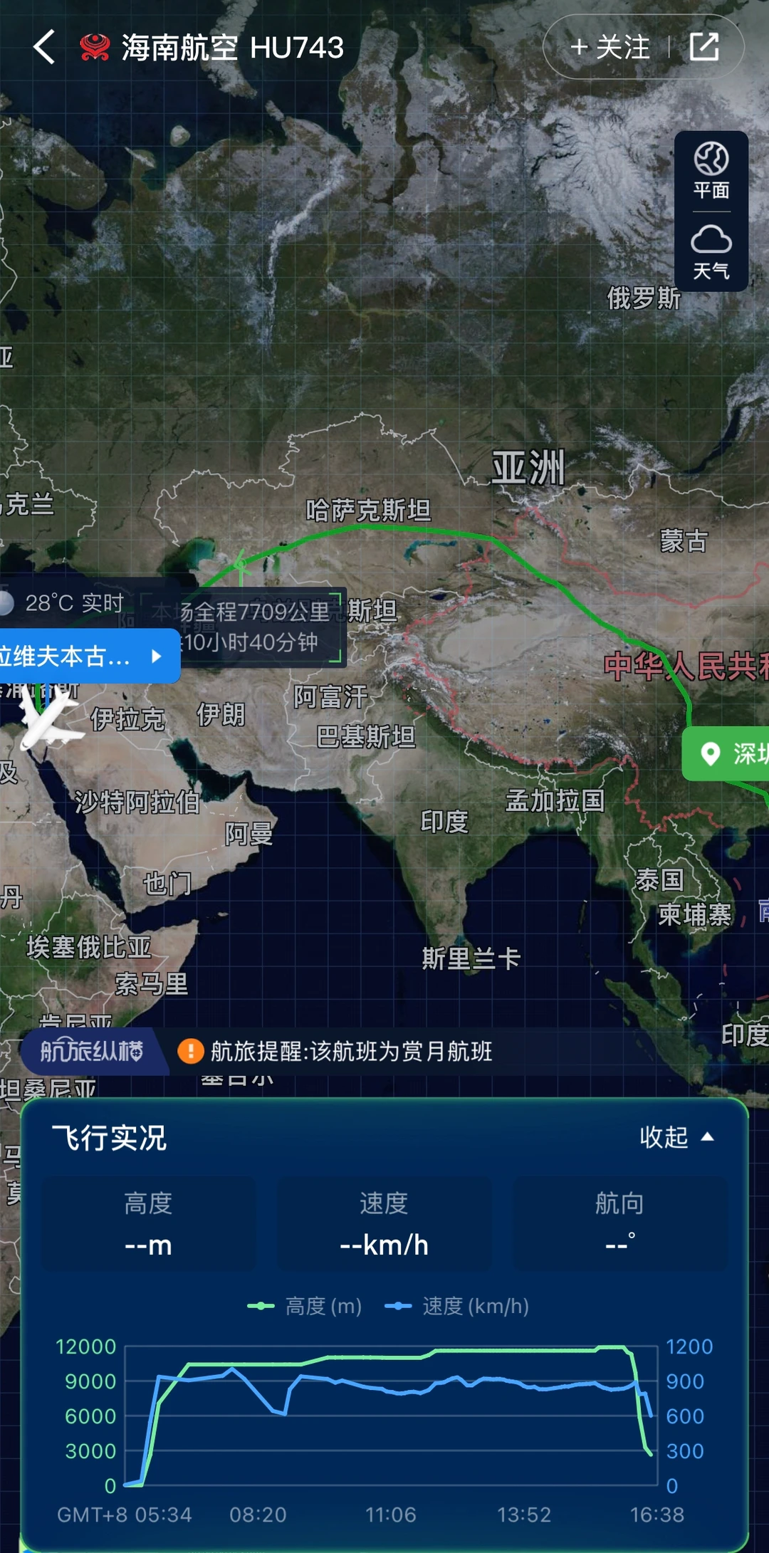 紧急：中国-以色列断航？