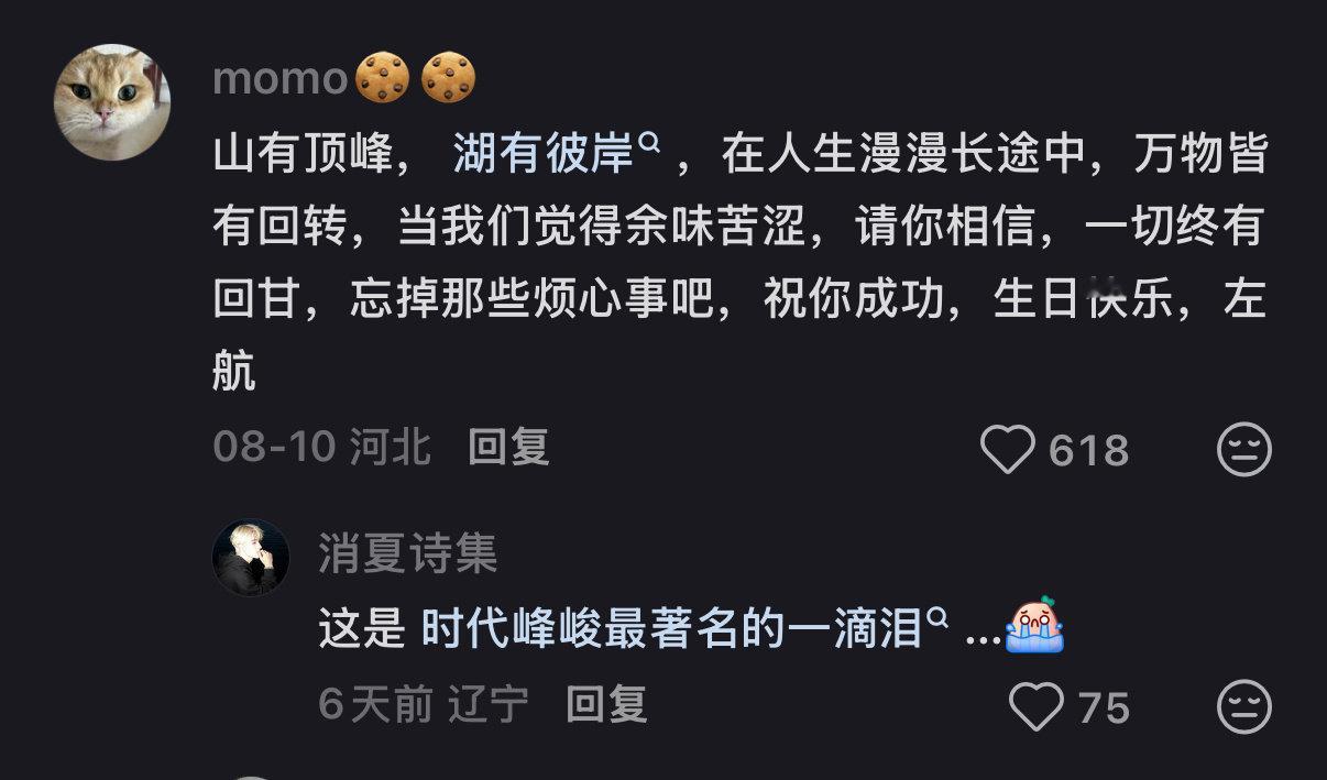 真的假的，没感觉到猴子的眼泪啊，反倒是今年的荣耀之战就该赢那里，我听完了他的小作文，感受到了他假惺惺的情绪，看着他又在草那若有似无的团魂，我和他一起流泪了[吃饢]但是我是笑哭的，我不知道他是因为什么而哭的[便便] ​