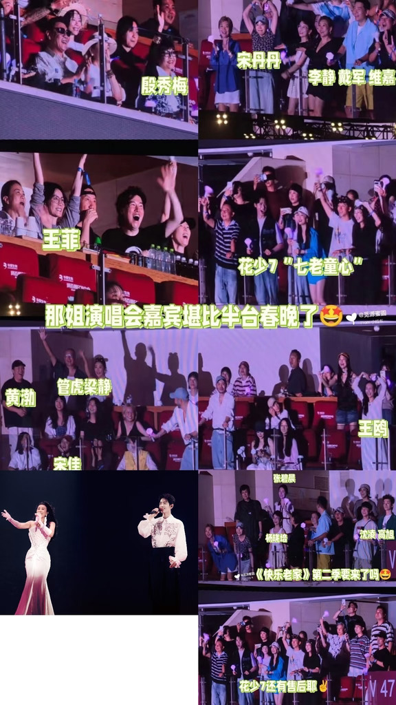 那英的演唱会嘉宾阵容堪比春晚