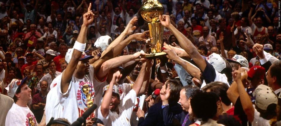 美媒盘点NBA十大含金量最高的总冠军1. 1995年原因：作为卫冕冠军...