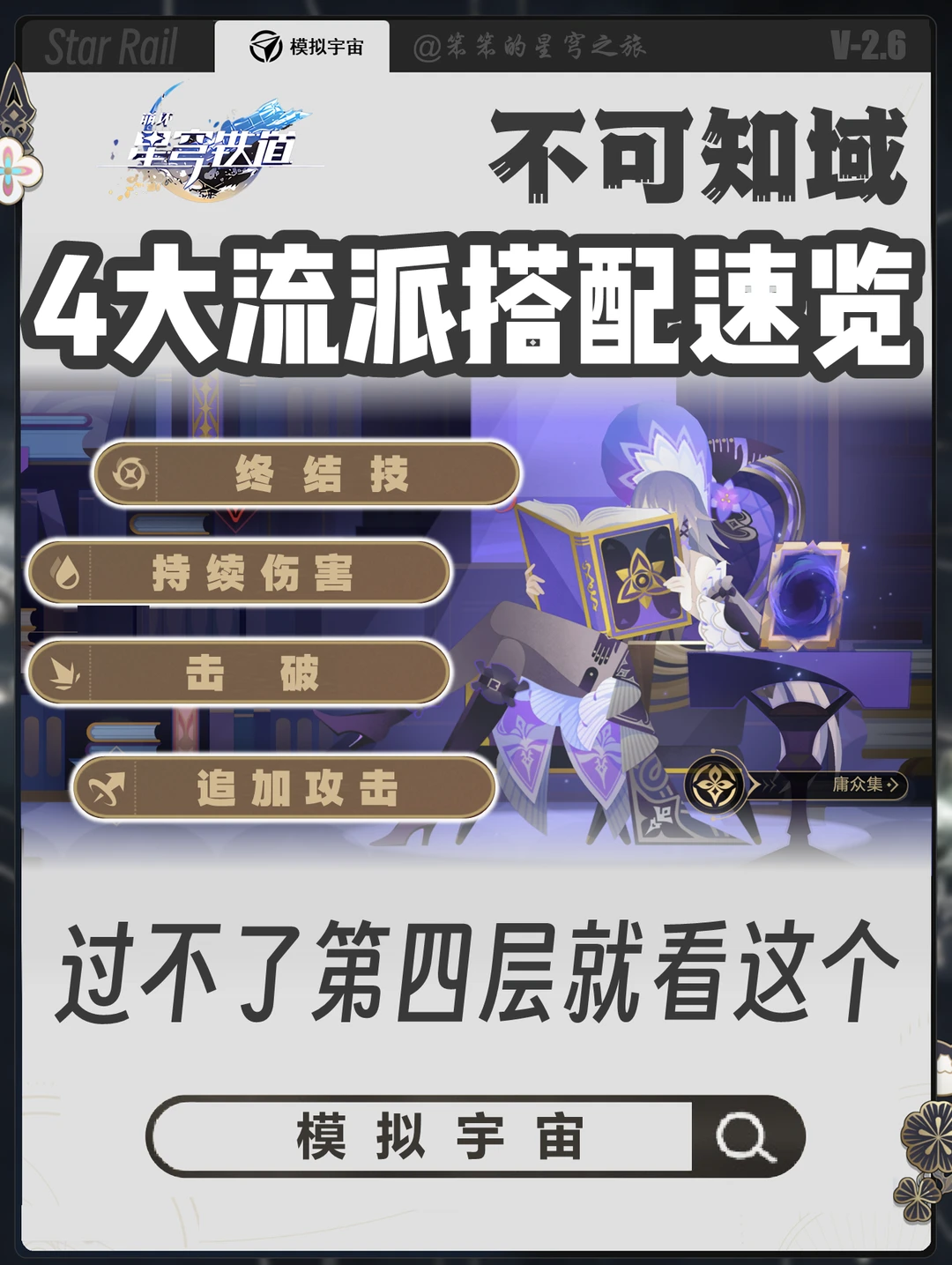 四大流派推荐角色和搭配权杖组件速览