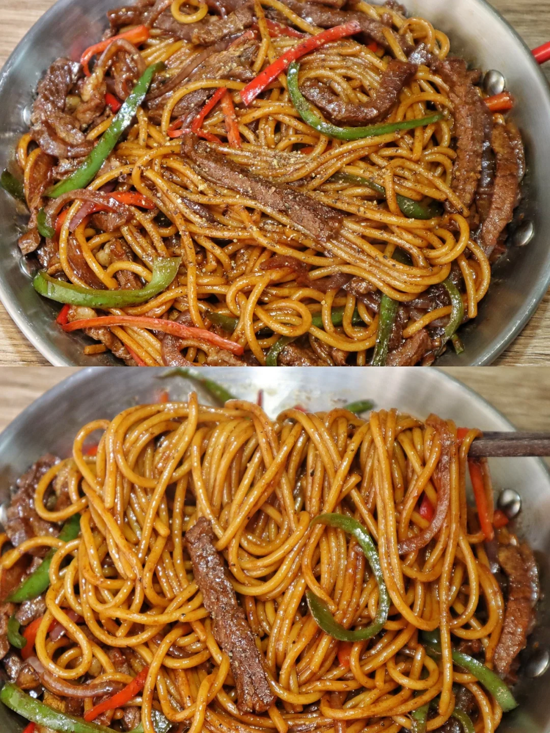 真想让你们都尝尝这个黑椒牛柳意面！无敌！