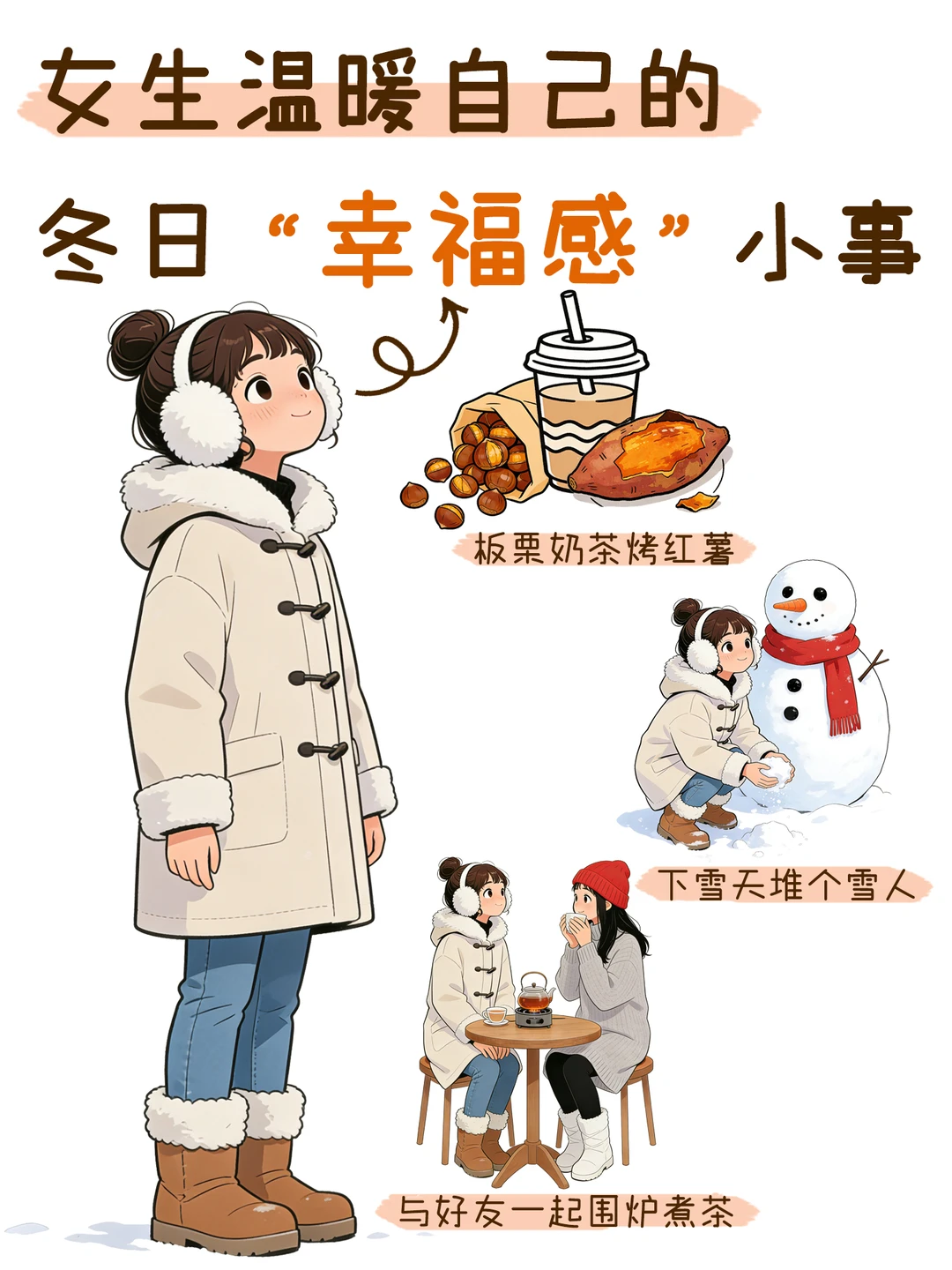 女生温暖自己的“冬日幸福感”小事～