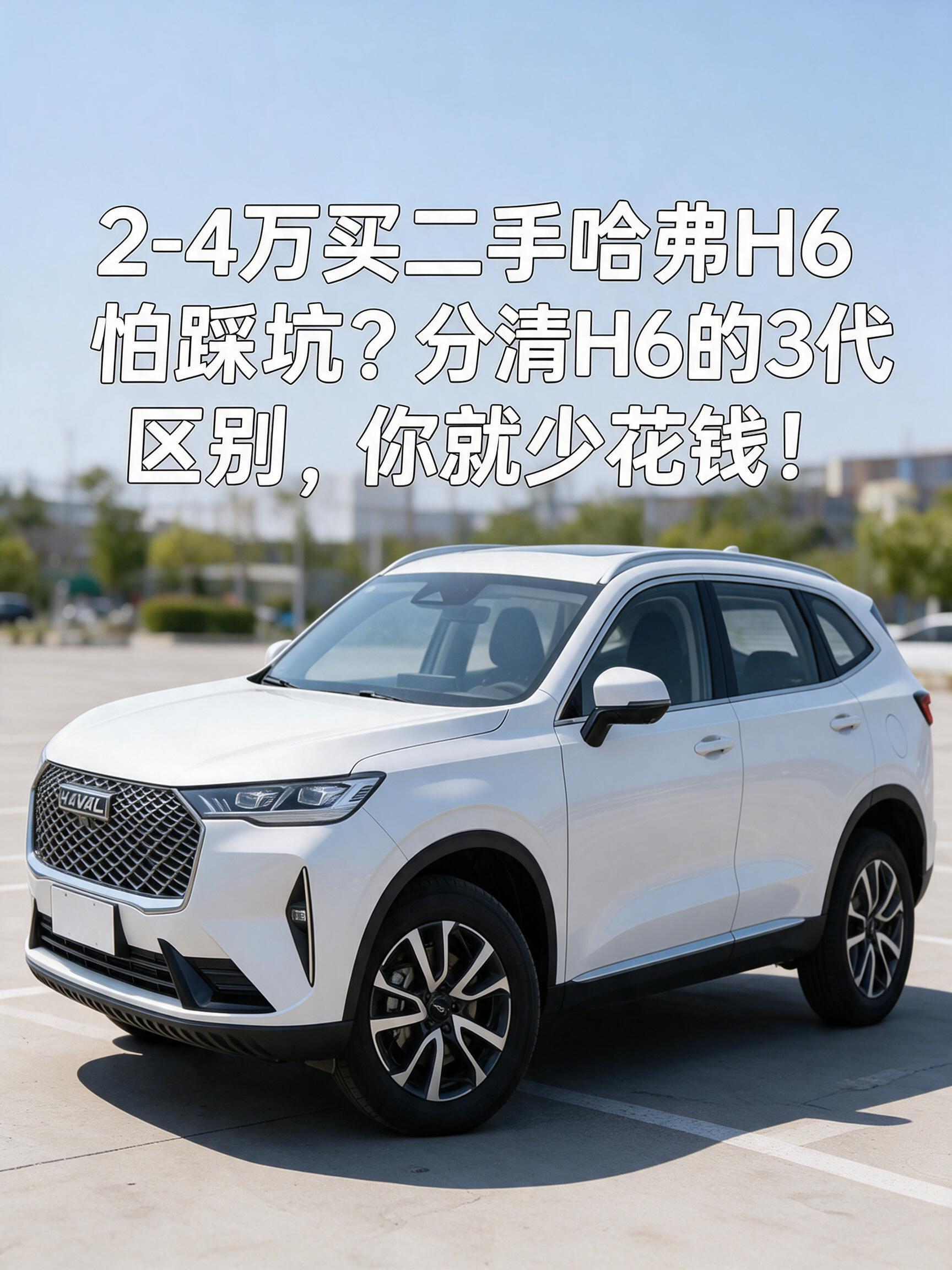 2‑4万买二手哈弗H6怕踩坑？分清H6的3代区别，你就少花钱！
作为家用SUV的绝对爆款，400多万销量的哈弗H6绝对是跳不过的坎。
H6之所以常年销量居高不下，核心就是空间大、配置给得足、保有量巨大，配件到处都能买到，维修极为便宜。
它既可以满足普通家庭自驾游，又可以满足外出跑工地等等刚需。
但H