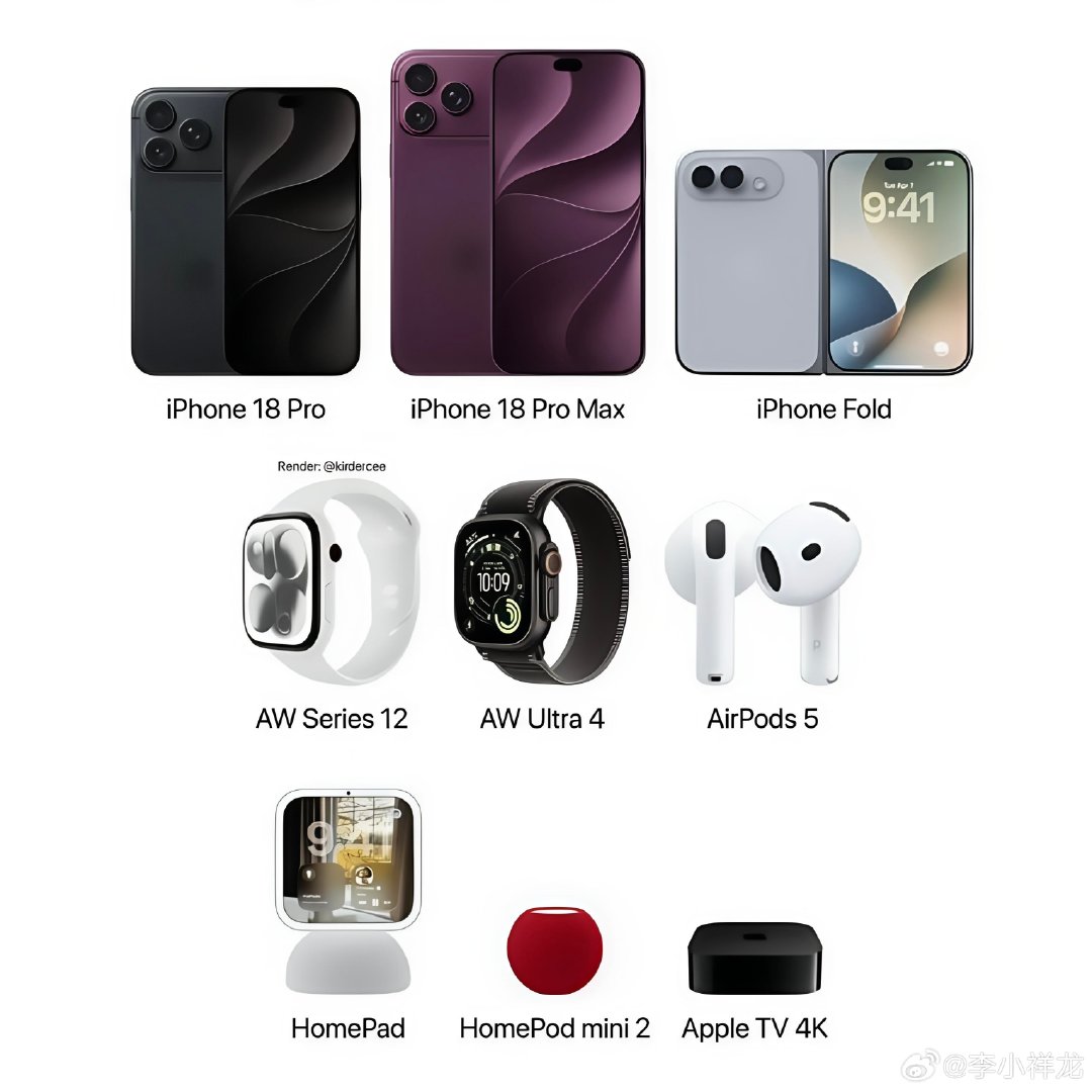 #苹果将迎最大规模产品发布潮#那么多产品，其实重点也就是iPhone 18 Pro、iPhone 18 Pro Max和折叠屏iPhone，再就是Apple Watch和AirPods，这个9月手机圈已经非常热闹了，各种Pro Max大乱斗，感觉跟过年了一样[哈哈] ​