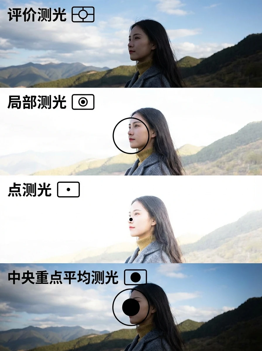 相机的四种测光模式你都会用了吗？