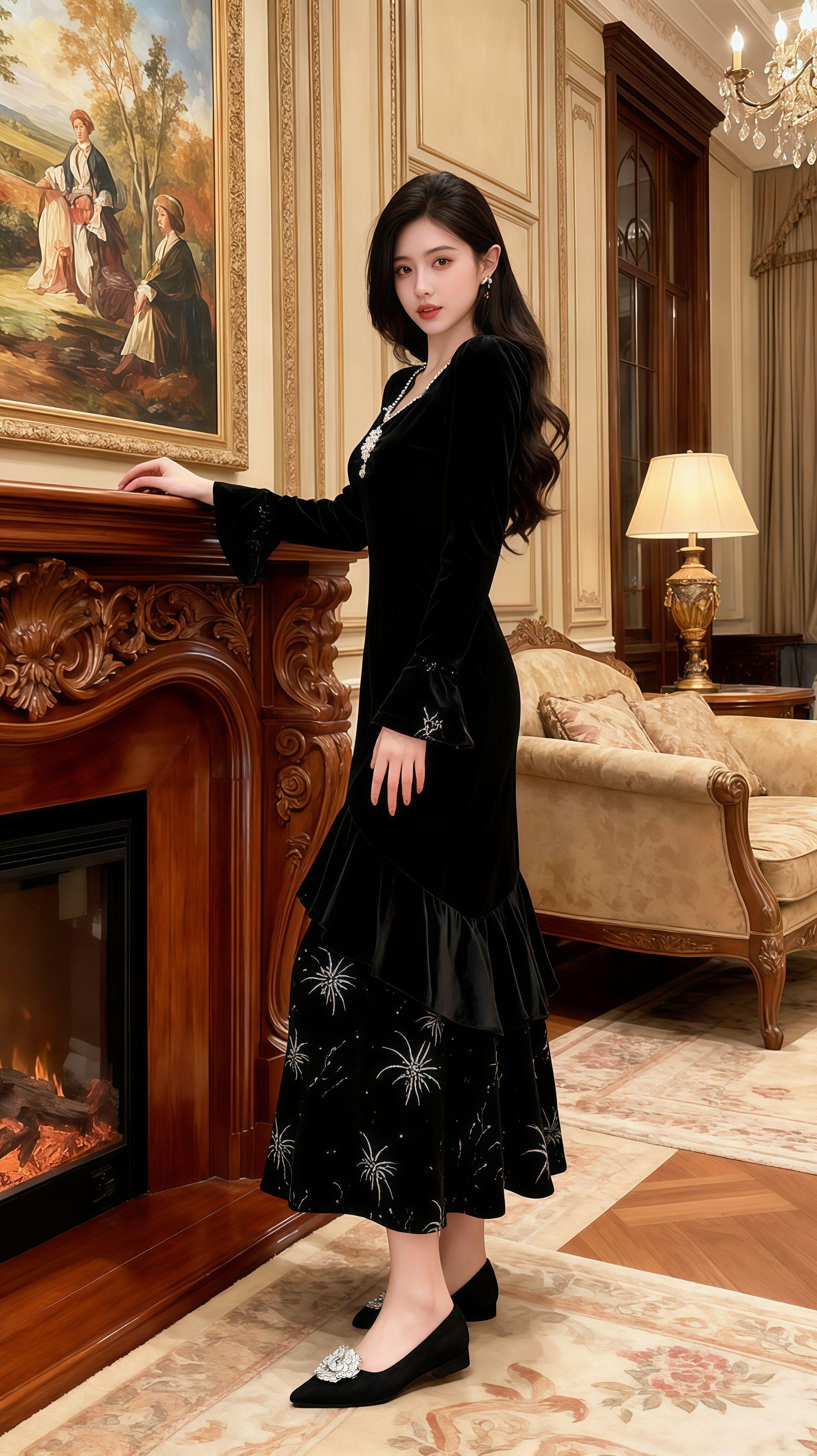 <p>精致穿搭 连衣裙穿搭 御姐风穿搭 用暖系氛围感打开冬日 名媛风 ...