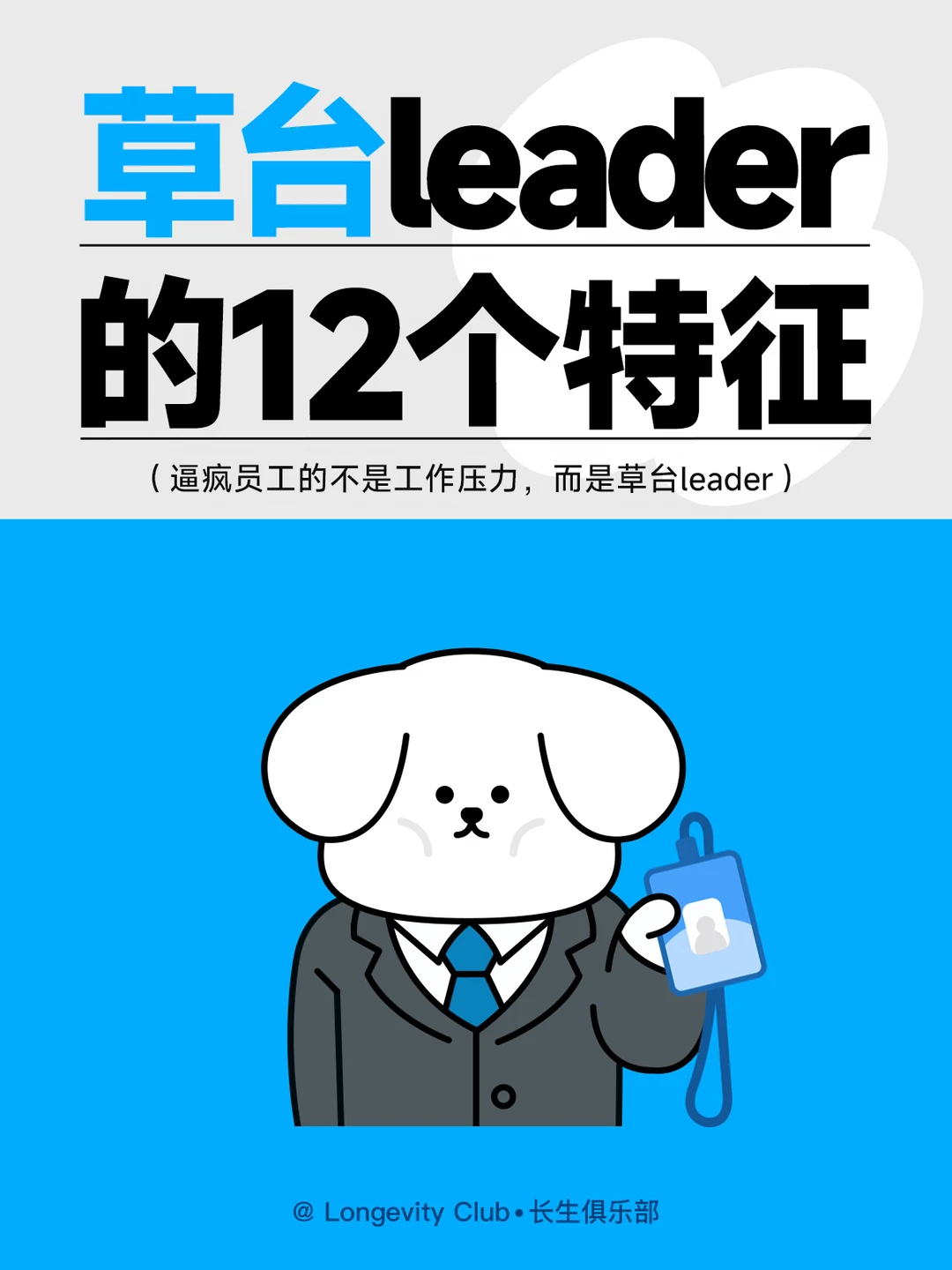 草台leader的12个特征