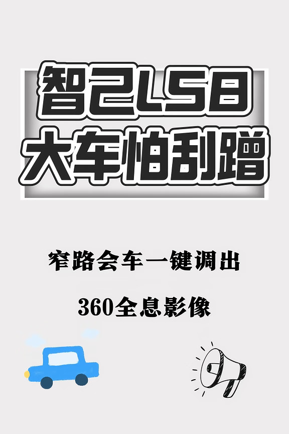 智己 LS8｜窄路会车 360 全景一键开启✨