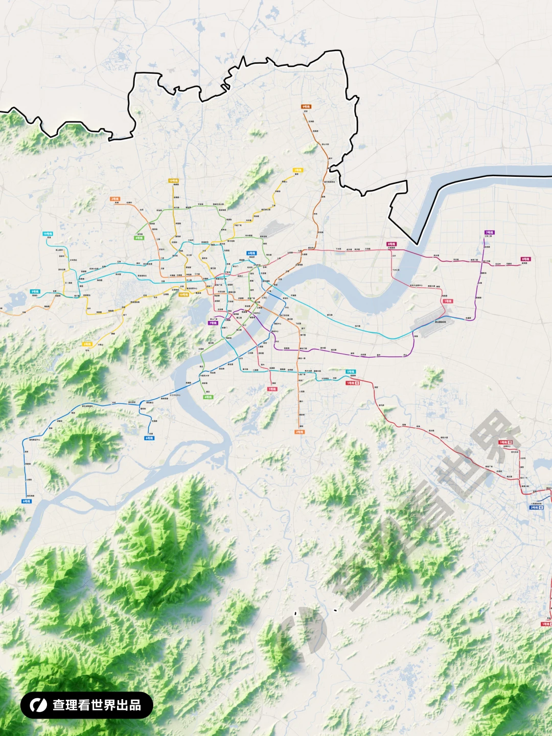 杭州和绍兴地铁全图