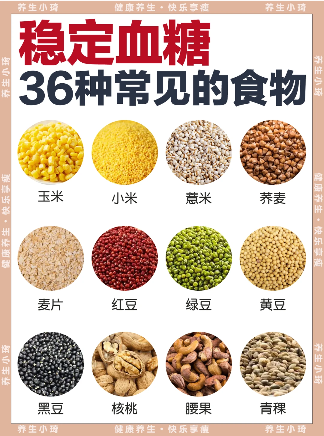 36种控糖放心吃的食物✅