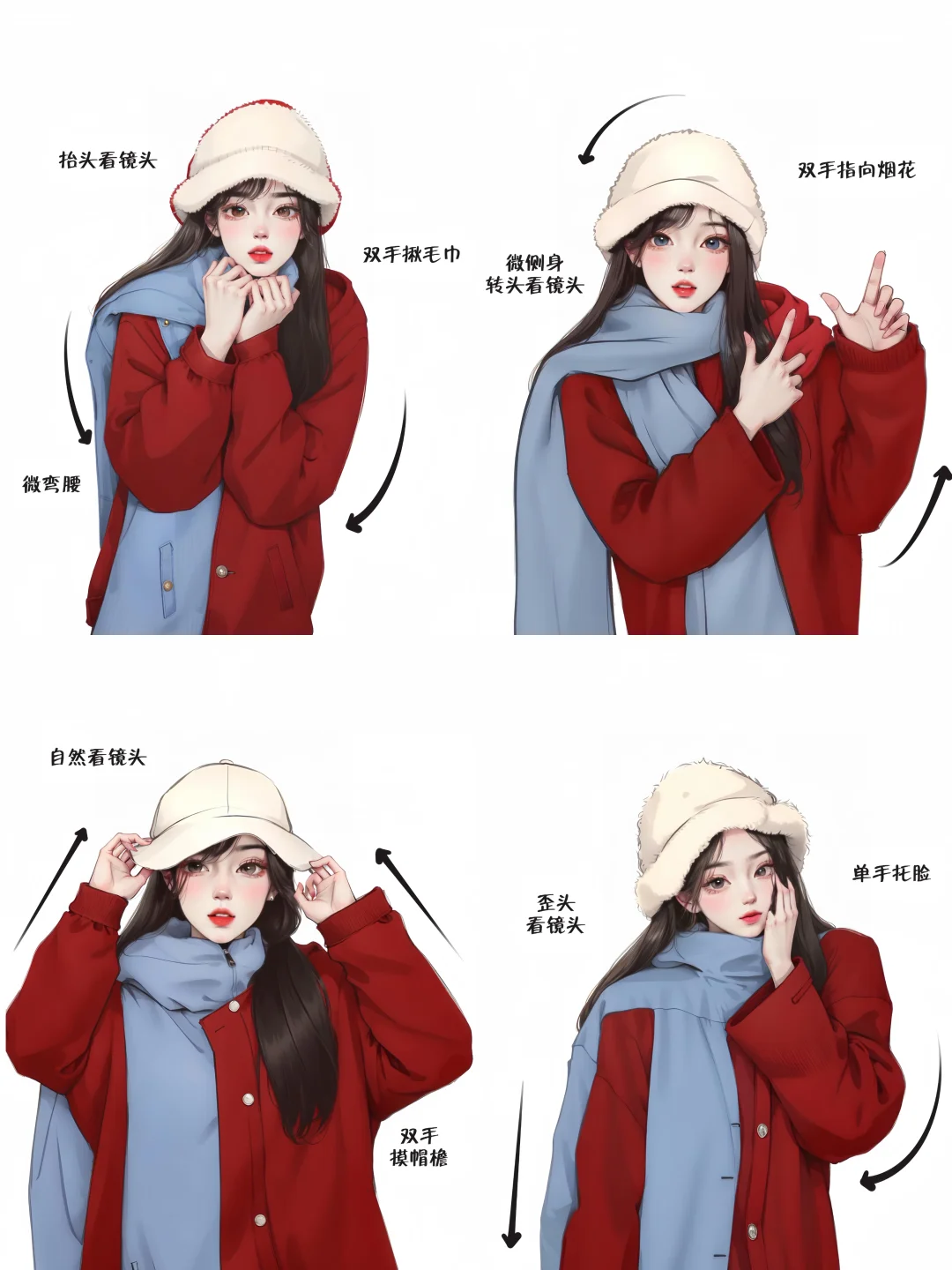 存一些过年烟花拍照姿势🧨快叫上闺蜜一起拍